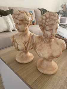 Handmade Ceramic Bust Statues