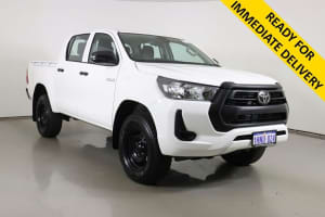 2022 Toyota Hilux GUN125R Workmate (4x4) White 6 Speed Automatic Double Cab Pick Up