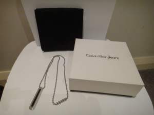 Unisex Calvin Klein Stainless Silver Jewellery Necklace Pendant CHEAP