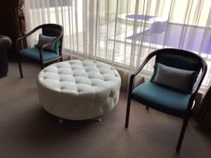 Teal armchairs for sale