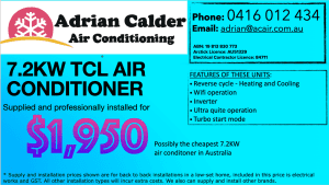 air conditioning 7.2KW TCL