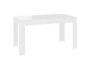 vidaXL Dining Table High Gloss White (SKU:804208) Free Delivery
