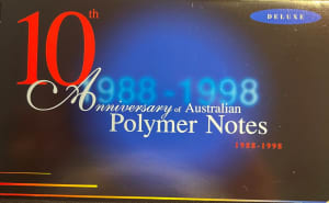 Australian Banknotes - 10th Anniversary of Australian Polymer Notes