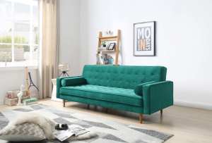 Sofa Bed 3 Seater Button Tufted Lounge Set for Living Room Couch