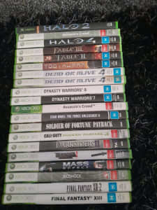 Xbox 360 games $5 to 8 each 