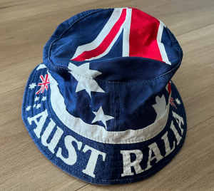 1994 AUSTRALIA Flag Hat DOWN UNDER Made by Global Caps USA.