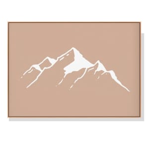 80cmx120cm Black White Mountain 3 Sets White Frame Canvas Wall Ar...