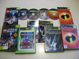 Xbox Games (4) Golden Eye STAR WARS II The Incredibles PROJECT GOTHAM