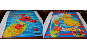 As NEW: 2xSesame Street Single Quilt Cover Sets & 2xQuilts
