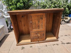 Old Solid Timber Cabinet Australian Made 