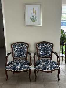 Matching Pair King Louis Chairs