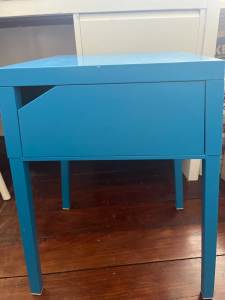 IKEA Selje blue bedside table