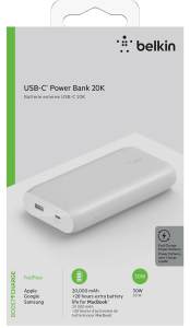 Belkin USB-C PD Power Bank 20K **30 Watt** Fast Charger