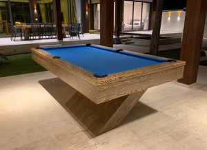 New X Model Wood Pool Table
