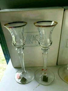 Assorted Mikasa Jamestown Gold Glassware