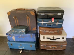 Suitcases, travel bags briefcases
