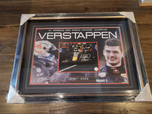 Verstappen SignedFramed with COA
