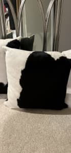 Cow hide cushions 60 x 60cm