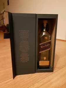 Empty Bottle & Box - Johnnie Walker Blue Label