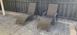 Outdoor Sunlounge | Mimosa chairs - Grey