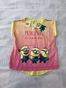 Girls Size 3 Minion Tee ~ Brand New With Tags ~