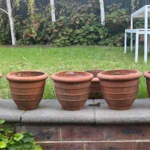 Terracotta Pots - Italian - CUTE - 23cm Width x 19cm Height - 7