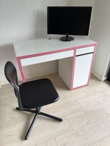 Computer table in the chair for sale
