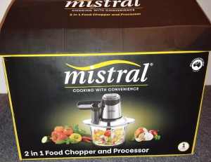 MISTRAL 2 IN 1 FOOD CHOPPER & PROCESSOR: Cooking Convenience