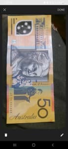 Australian Rare $50 bank note.. serial number JC14406889