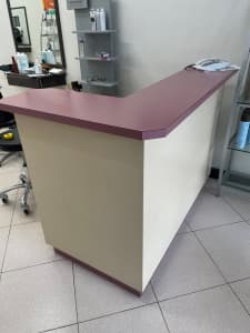Cream Timber Counter for Business