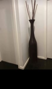 Large metal vase
