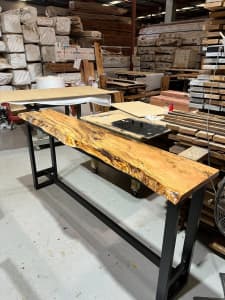 Custom made solid timber Bar Tables