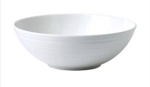 2 Used Wedgwood Strata 17cm Cereal Bowls, White Bone China-FIXED PRICE