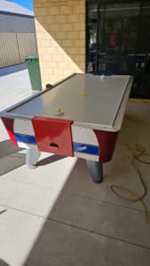 Air Hockey Table, working, coin operated, located in Busselton