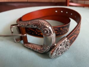 Cowboy Belt, leather, size 36 inches