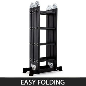 Multi Purpose Aluminium Folding Extension Ladder Step Scaffold 8m