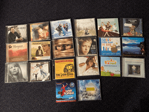Random collection of various music CDs