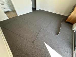 Grey Wool Carpet - brand new