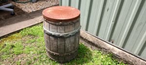 Antique Weathered whiskey barrel