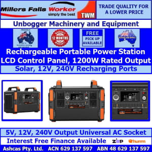Millers Falls 1200W Portable Power Station 352800mAh 1048Wh Capacity