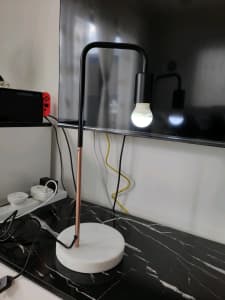Marble base work lamp with a globe for $20 only