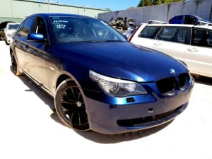 BMW 530i E60 2007 Blue Wrecking parts, panel, gearbox etc for sale