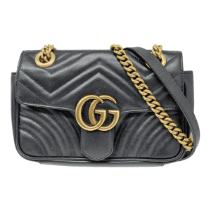 Gucci Matelasse Black Leather Mini Bag 