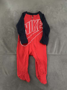 Red Nike onesie