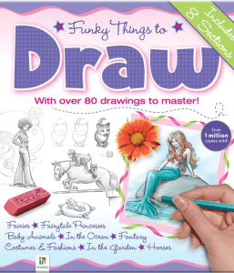 Funky Things to Draw Hardcover Book *NEW*