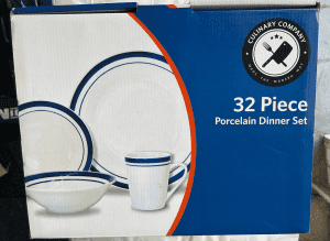 32 piece porcelain dinner set