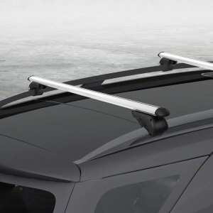 Car Roof Rack Cross Bars Aluminium Silver Adjustable 1200mm
