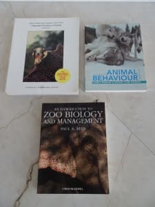 ANIMAL BEHAVIOUR / ZOO BIOLOGY MANAGEMENT / PRINCIPLES ZOOLOGY BOOKS