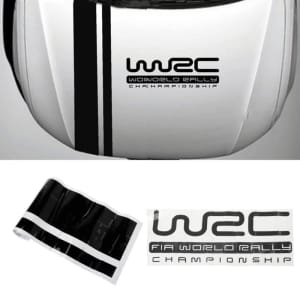 Universal Car WRC Bonnet Racing Vinyl Stripe