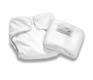 Pea Pods Small Reusable Cloth Nappies - 10 Pack White Nappies & Liners